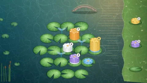 Lily Stacks gameplay: stack sort game you can play free in your browser