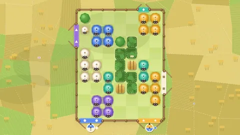 Wool Gates gameplay: block jam game you can play free in your browser