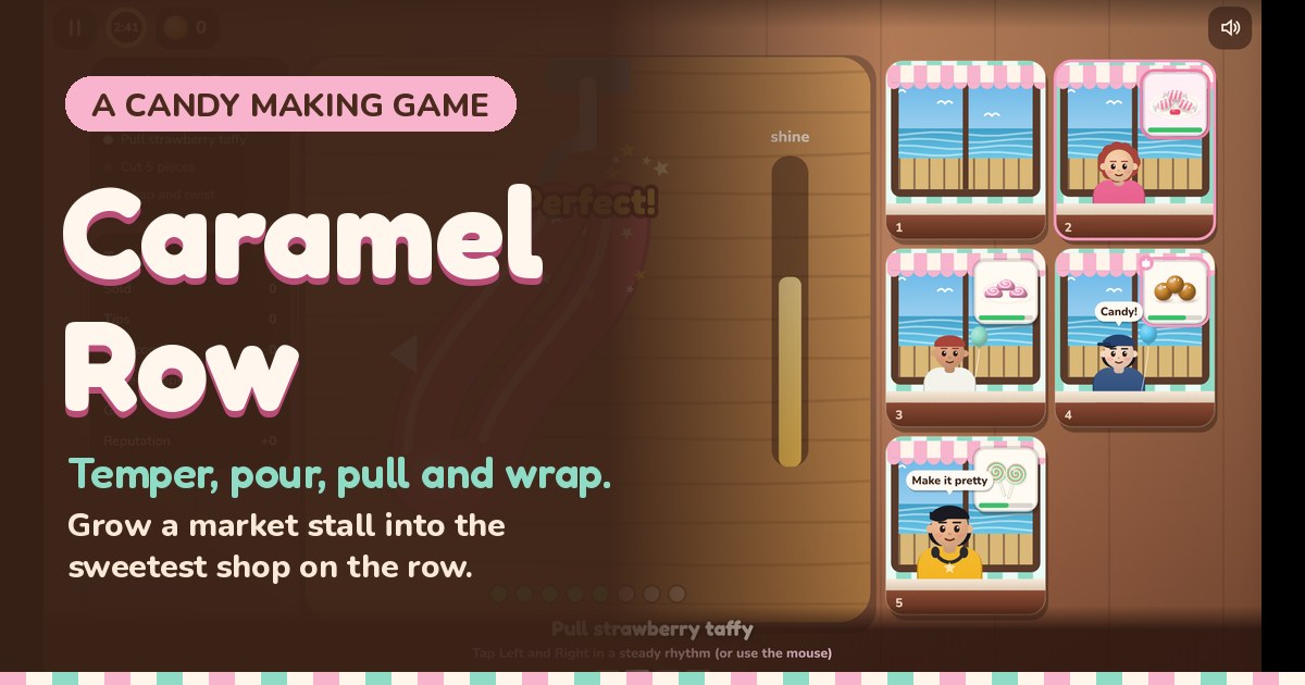 Caramel Row gameplay