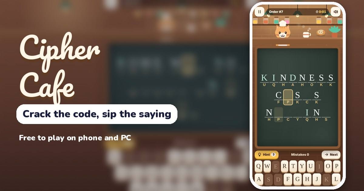 Cipher Cafe gameplay
