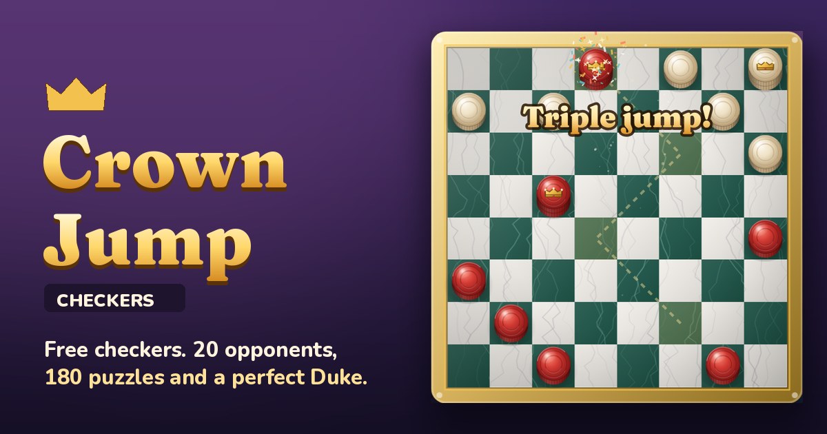 Crown Jump Checkers gameplay