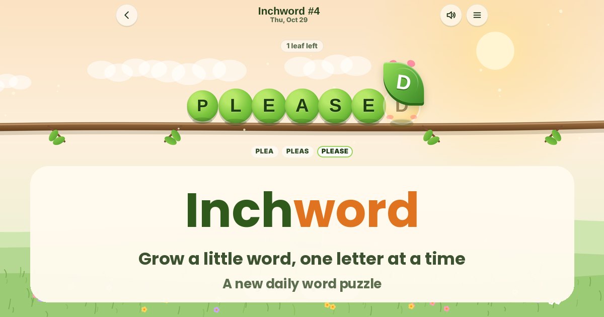 Inchword gameplay