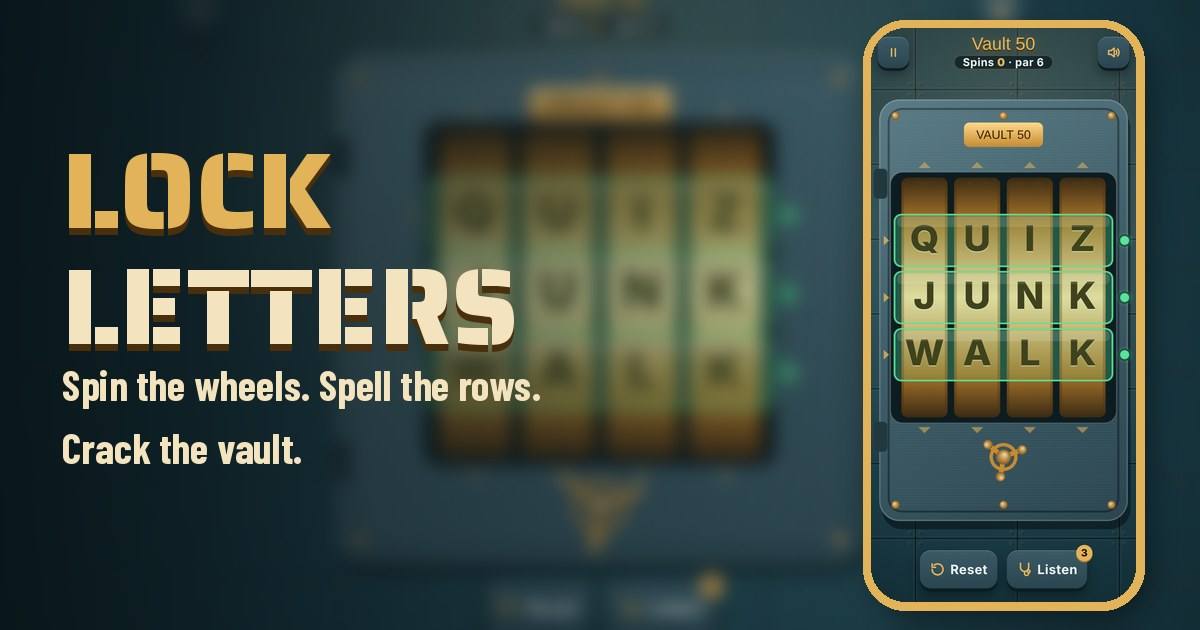 Lock Letters gameplay