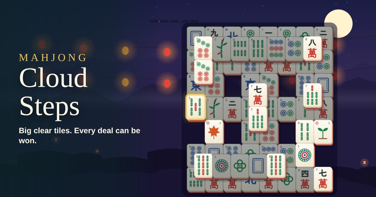 Mahjong Cloud Steps gameplay