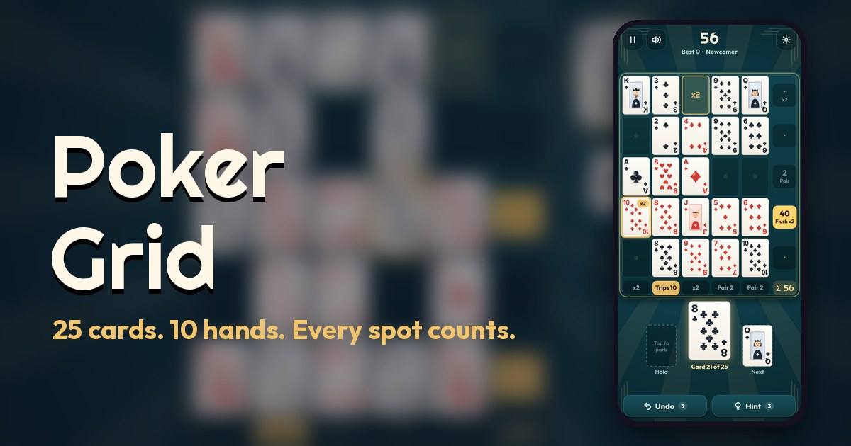 Poker Grid gameplay
