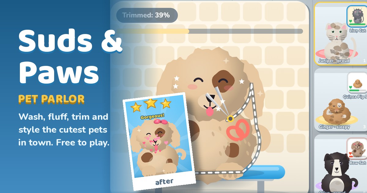 Suds & Paws gameplay