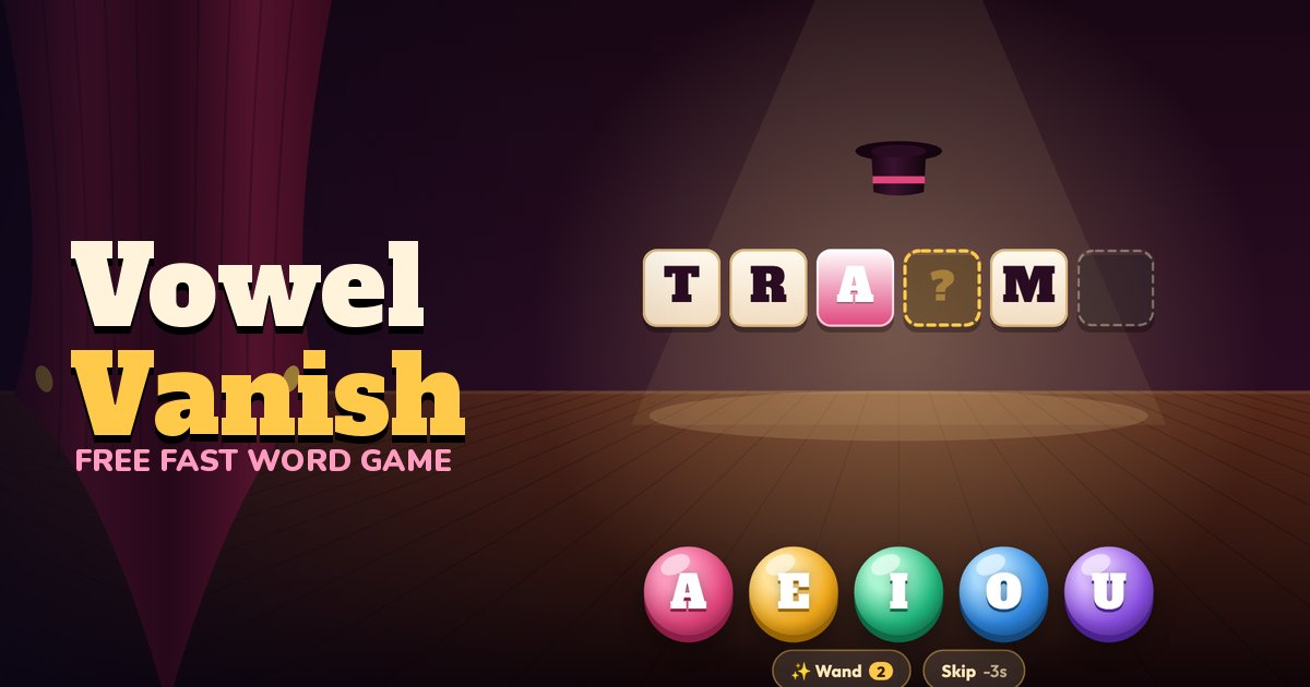 Vowel Vanish gameplay